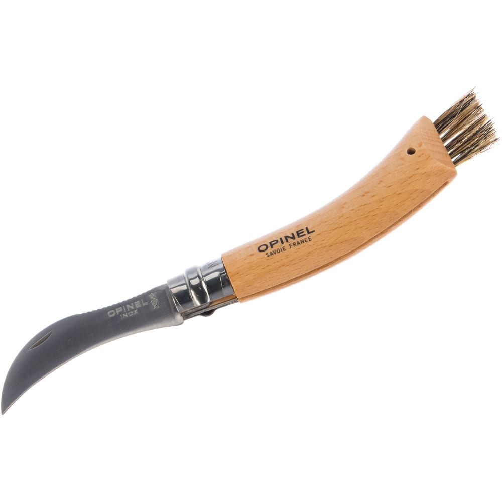 Нож грибника, нержавеющая сталь, рукоять бук, коробка opinel №8 1252  - купить со скидкой