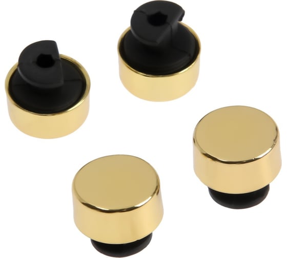 Изображение товара Зеркалодержатель ТУНДРА d=17 мм, без сверления, цвет золото, 4 шт. 2335424