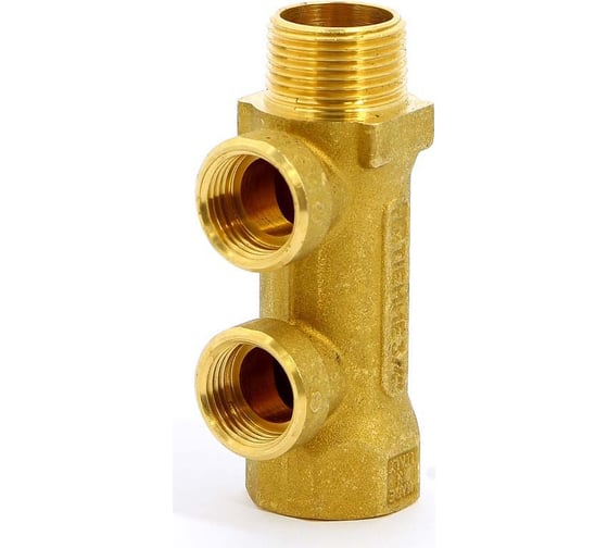 Изображение товара Коллектор Tiemme 2 отвода, 3/4"х1/2"В (латунь) 1910052 / 1932G050402
