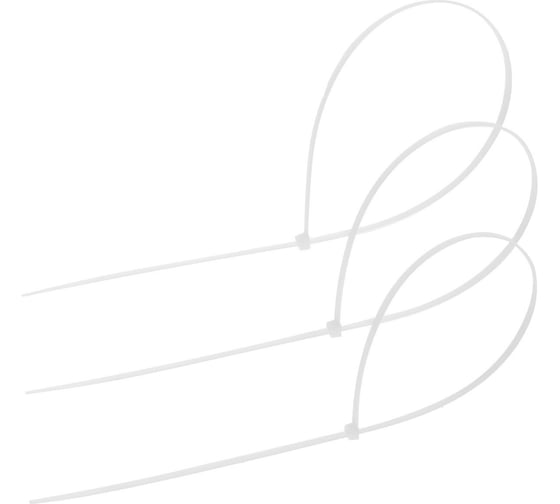 Изображение товара Нейлоновый хомут ТУНДРА krep, для стяжки, 9x760 мм, белый, в упаковке 100 шт. 9380728