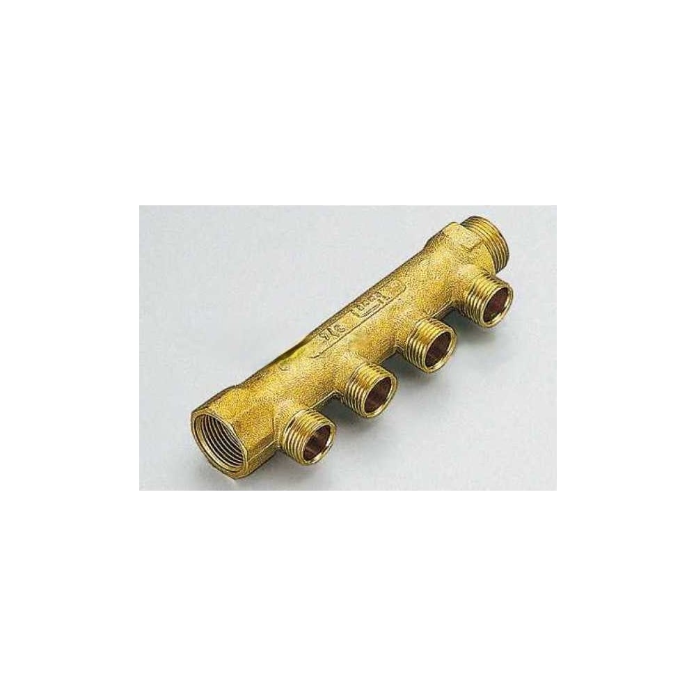Изображение товара Коллектор Tiemme 4 отвода, 3/4"х1/2(15) (латунь) 1160001 / 1130G150404CZ Изображение товара Коллектор Tiemme 4 отвода, 3/4"х1/2(15) (латунь) 1160001 / 1130G150404CZ