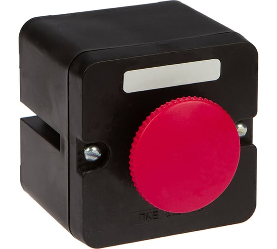 Изображение товара Пост управления Электротехник Пке 212-1 у3, 10а, 660в, 1 элемент, красный гриб, накладной, ip40, ET519064