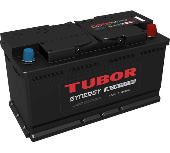 Изображение товара Аккумулятор TUBOR SYNERGY 6СТ-85.0 VL (низкая) 4607008886313