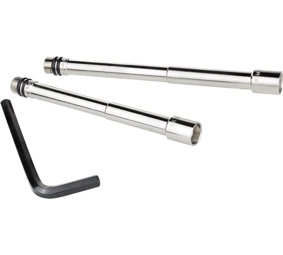 Изображение товара Набор удлинителей для подводки к смесителю MPF (140мм + 120мм, с шестигранным ключом) ИС.101083