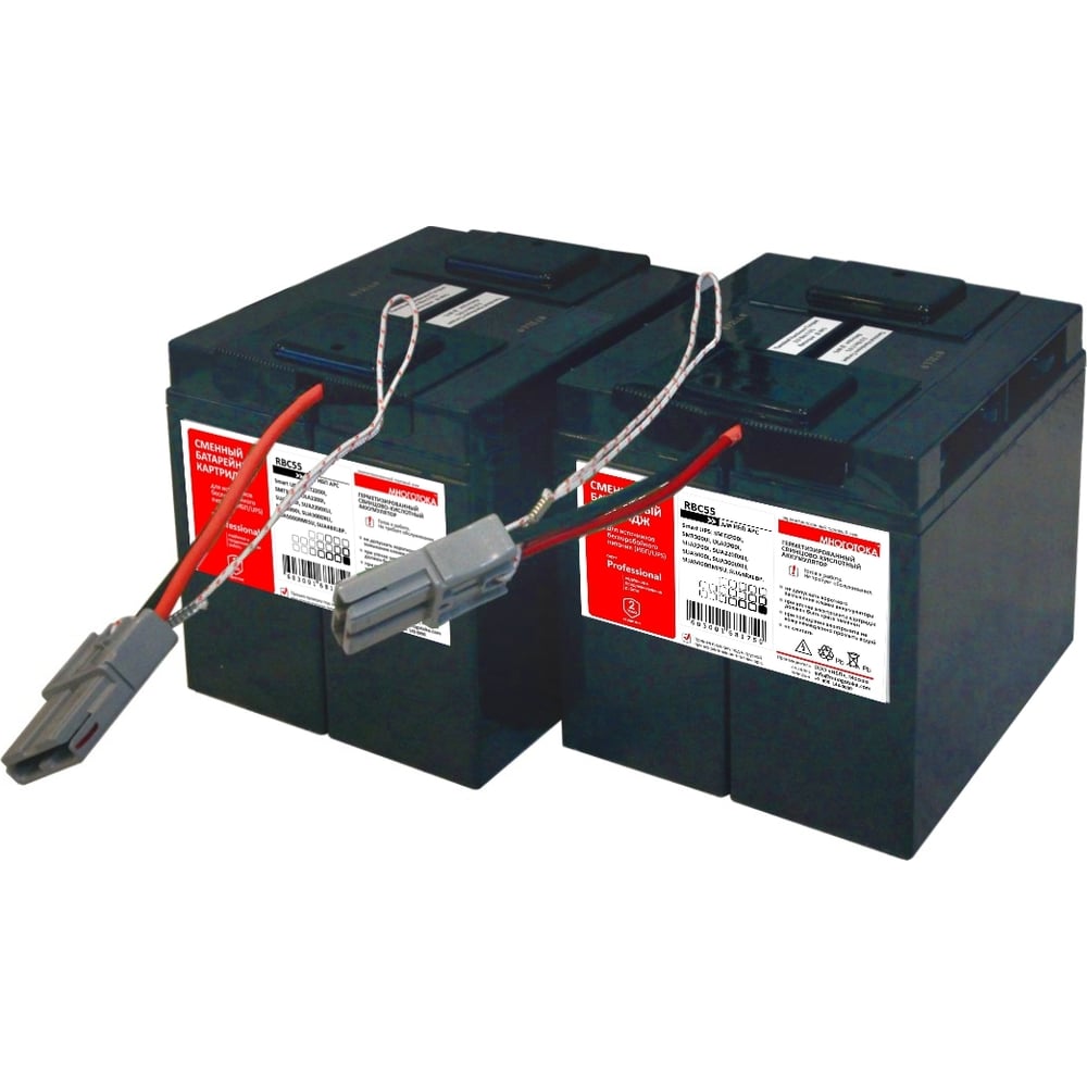 Изображение товара Сменный батарейный картридж APC RBC55 для ИБП 24В 34Ач