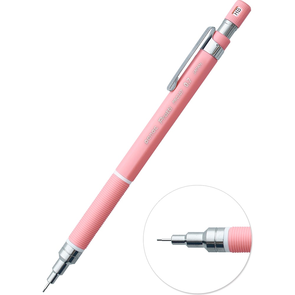 Изображение товара Механический карандаш Penac protti prc 107, 0.7 мм, HB, розовый