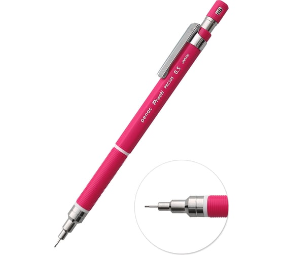 Изображение товара Механический карандаш Penac protti prc 105, 0.5 мм, hb, малиновый, блистер картон MP0105-RD-02/B