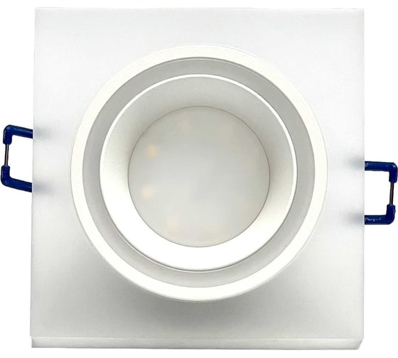 Изображение товара Встраиваемый светильник truEnergy под лампу GU10 IP20 квадрат белый/матовый акрил 21240