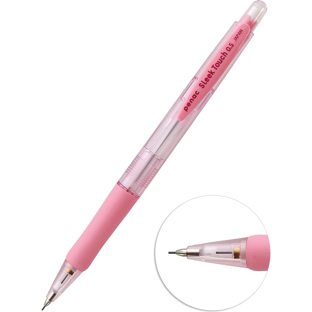 Изображение товара Механический карандаш Penac sleek touch pastel, 0.5 мм, hb, пастельный розовый, блистер SA0907-28/B