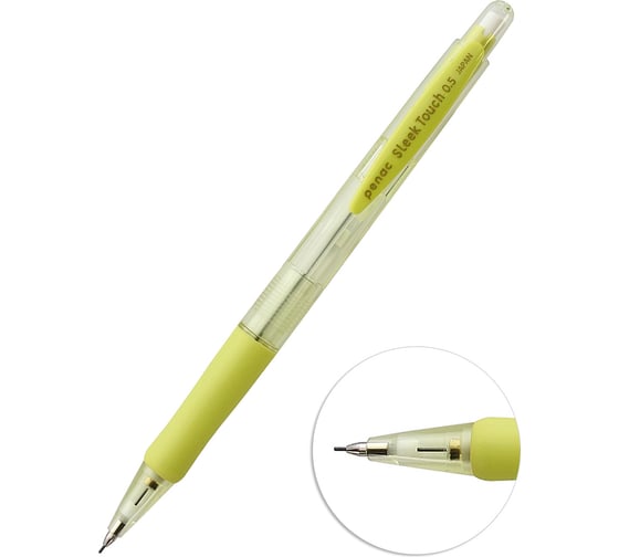 Изображение товара Механический карандаш Penac sleek touch pastel, 0.5 мм, hb, пастельный салатовый, блистер SA0907-31/B