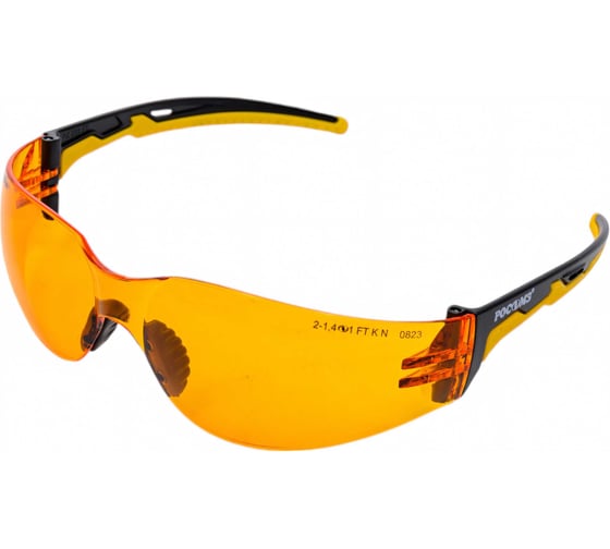 Изображение товара Защитные открытые очки с мягким носоупором РОСОМЗ о15 hammer active strong glass светло-оранжевые 11550-5