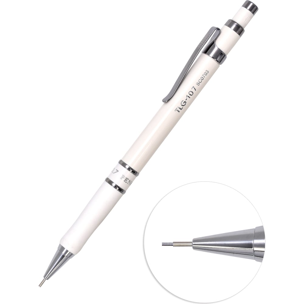 Изображение товара Механический карандаш Penac TLG 107 0.7 мм HB белый в блистере