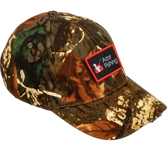 Изображение товара Кепка рыболова AZOR FISHING с встроенным фонариком 147-021