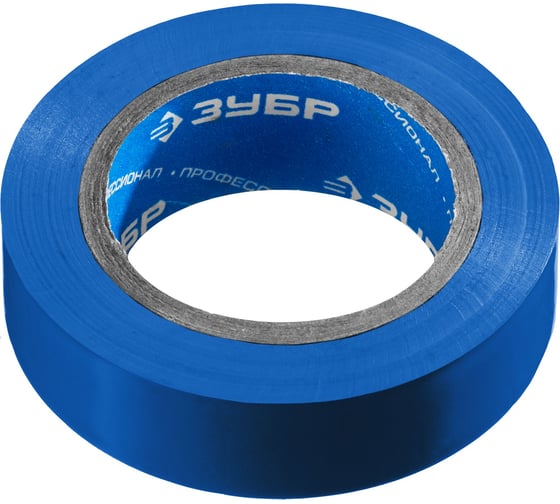 Изображение товара Изолента Зубр ЭЛЕК-10 ПВХ не поддерживает горение 10м /0 13х15мм/ синяя 1233-73_z02