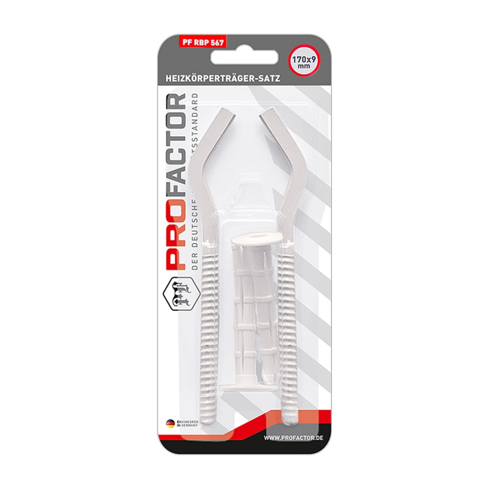 Изображение товара Кронштейны для радиатора PROFACTOR в блистере пара 170мм х 9мм PF RBP 567