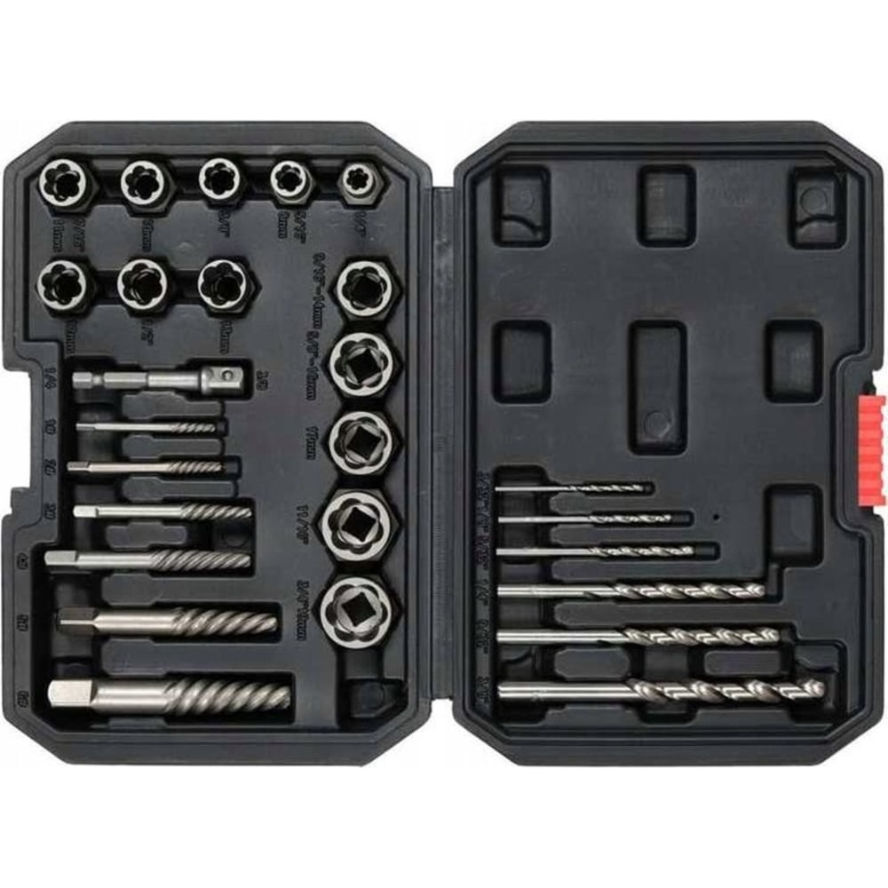 Изображение товара Универсальный набор экстракторов YATO 26 предметов в пластиковом кейсе