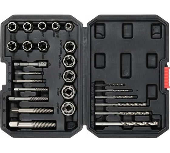 Изображение товара Универсальный набор экстракторов YATO 26 предметов (пластиковый кейс) YT-05893