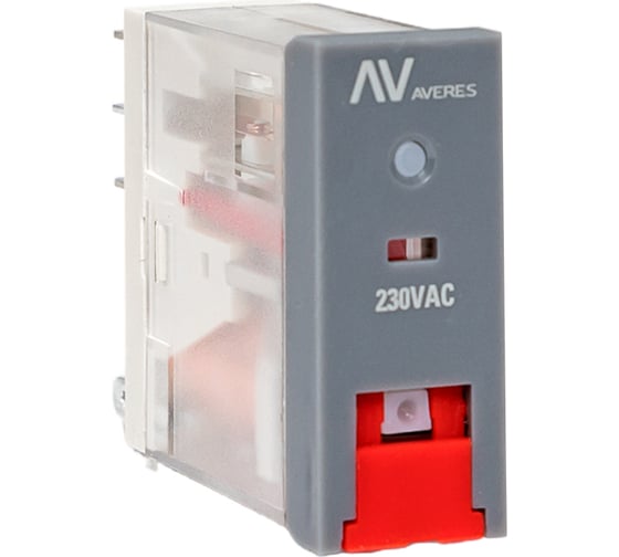 Изображение товара Промежуточное реле EKF с кнопкой и мех. индикацией RPAt 22/2 8A 230В AC 20 шт. AVERES rpat-22-2-230AC