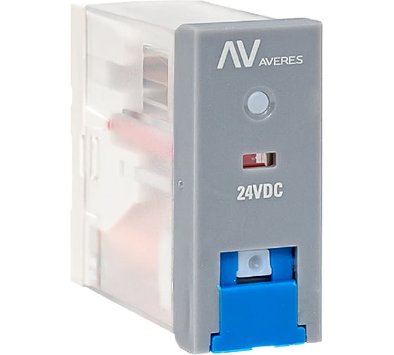 Изображение товара Промежуточное реле EKF с кнопкой и мех. индикацией RPAt 25/1 12A 24В DC AVERES rpat-25-1-24DC