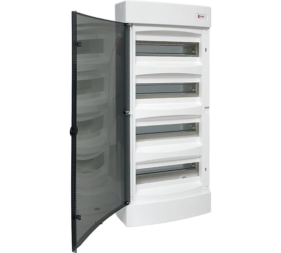 Изображение товара Распределительный навесной щит EKF "Unix" прозрачная дверь 4х12 модулей IP41 PROxima ux-4x12-n