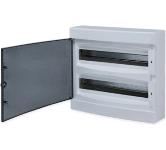 Изображение товара Распределительный навесной щит EKF "Unix" прозрачная дверь 2х18 модулей IP41 PROxima ux-2x18-n