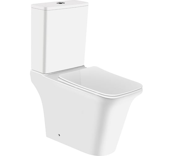 Изображение товара Напольный безободковый унитаз Azario AVERO в комплекте с бачком и сиденьем микролифт, 660x360x820 мм AZ-3121 00084700