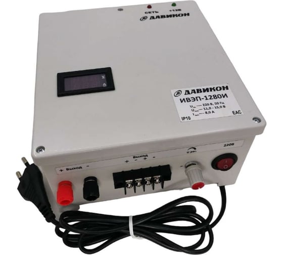Изображение товара Блок питания ДАВИКОН AC/DC - стабилизированный ИВЭП-1280И
