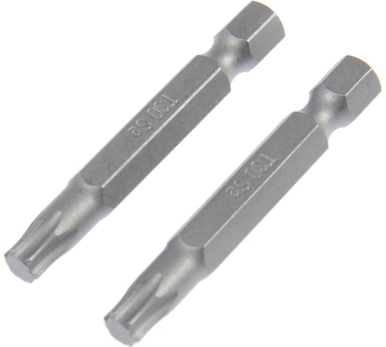 Изображение товара Биты намагниченные, сталь S2, T30x50 мм, 2 шт ТУНДРА 7338379