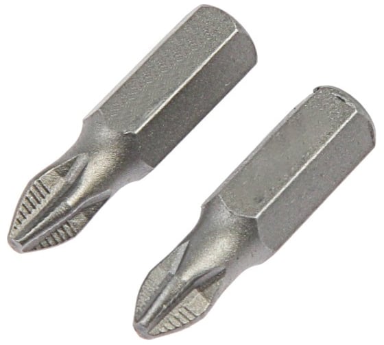 Изображение товара Биты намагниченные, сталь CrV, PH2x25 мм, 2 шт ТУНДРА 1414789