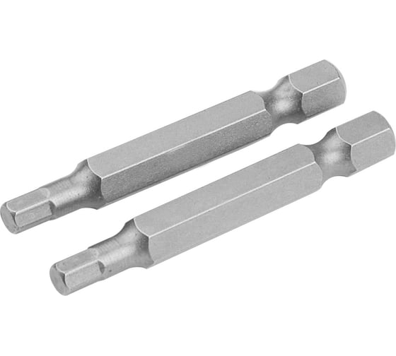 Изображение товара Набор вставок бит торцевых 1/4", Hex4, 50 мм, 2 шт TOLSEN 20334