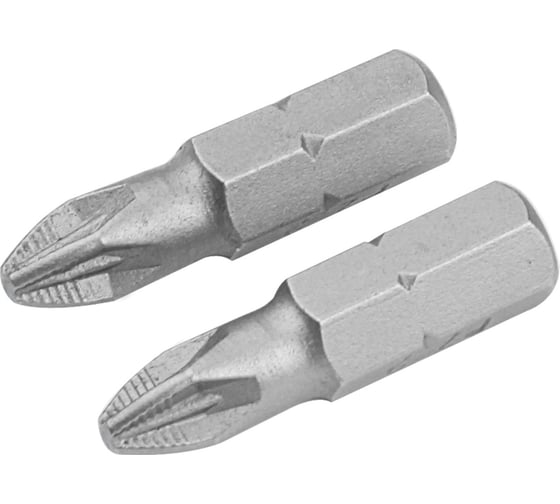 Изображение товара Набор вставок бит торцевых 1/4", Pozidriv, PZ2, 25 мм, 2 шт TOLSEN 20218