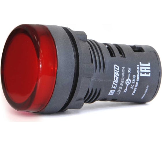 Изображение товара Сигнальная компактная лампа Engard ф22 led 230В красная ip44 LS-3-22D/R220
