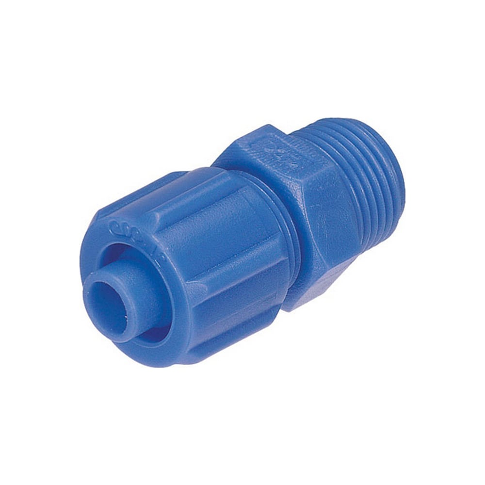 Изображение товара Пластиковый фитинг прямой 6 мм-1/4" для пневматики химически стойкий