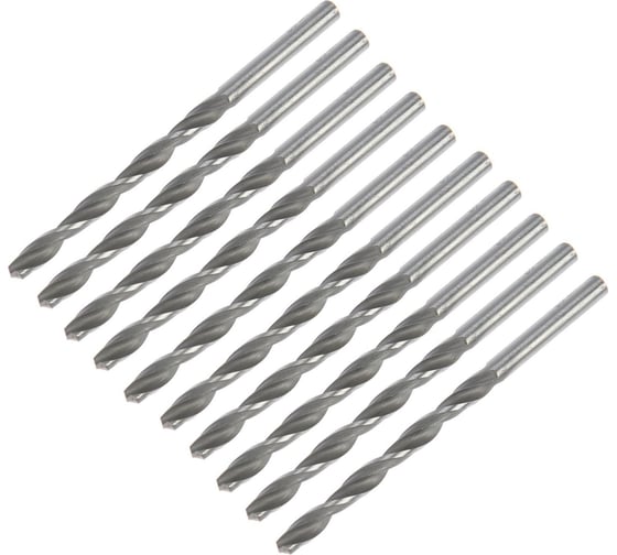 Изображение товара Сверло по металлу ц/х 4.5x80 мм, 10 шт, HSS ТУНДРА 1119671