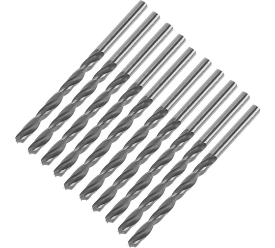 Изображение товара Сверло по металлу ц/х 4.7x80 мм, 10 шт, HSS ТУНДРА 4727951