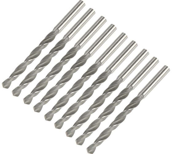 Изображение товара Сверло по металлу ц/х 6.5x100 мм, 10 шт, HSS ТУНДРА 1119675