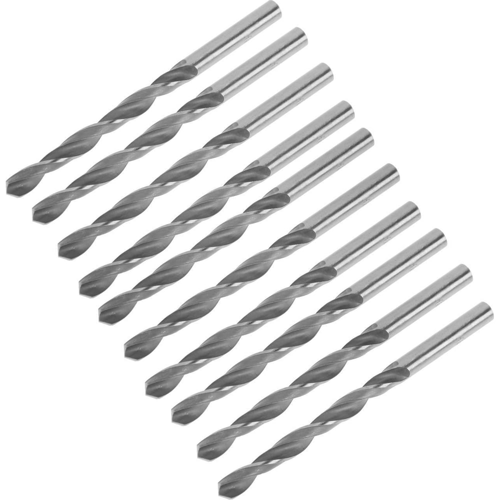 Изображение товара Сверло по металлу ц/х 6x95 мм 10 шт HSS ТУНДРА