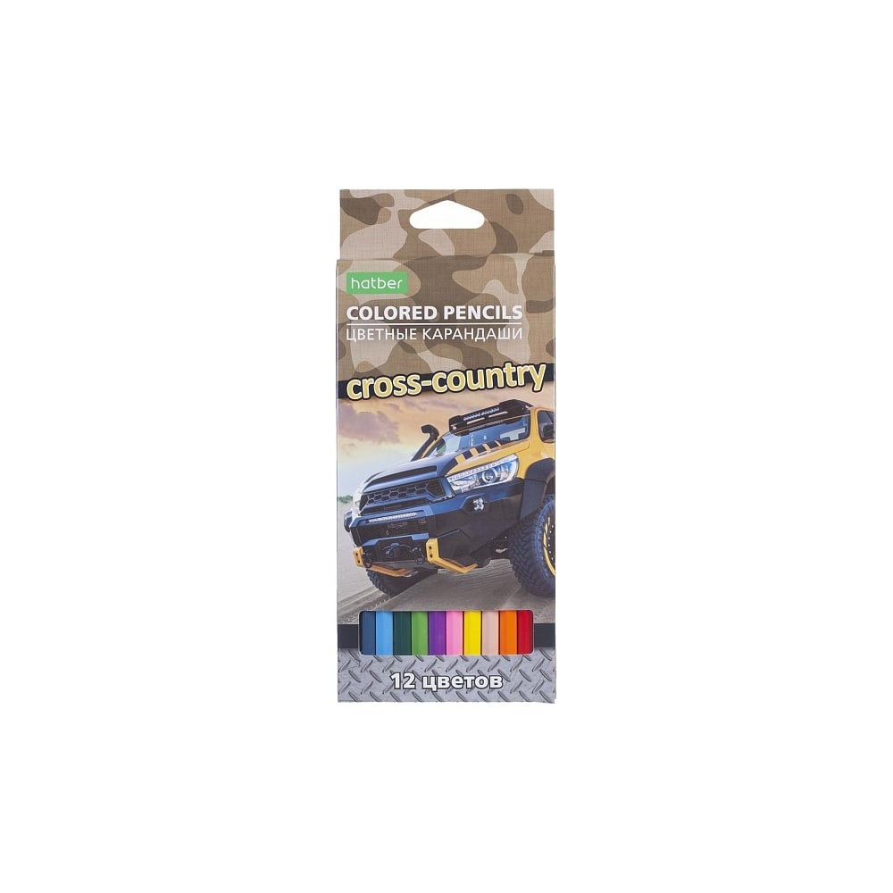 Изображение товара Цветные карандаши Hatber ECO 12 цв., Cross country 070887
