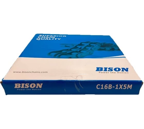 Изображение товара Приводная роликовая однорядная цепь Bison С16В-1 5,029 м ТД036247