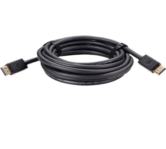 Изображение товара Соединительный кабель displayport - displayport 1.2v Telecom 4k 60hz 5m медь TCG715-5M