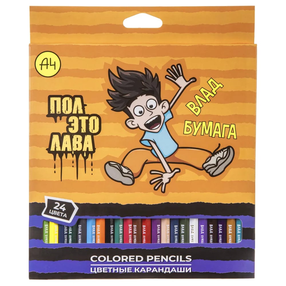 Изображение товара Hatber ECO 24 цвета - цветные карандаши, А4