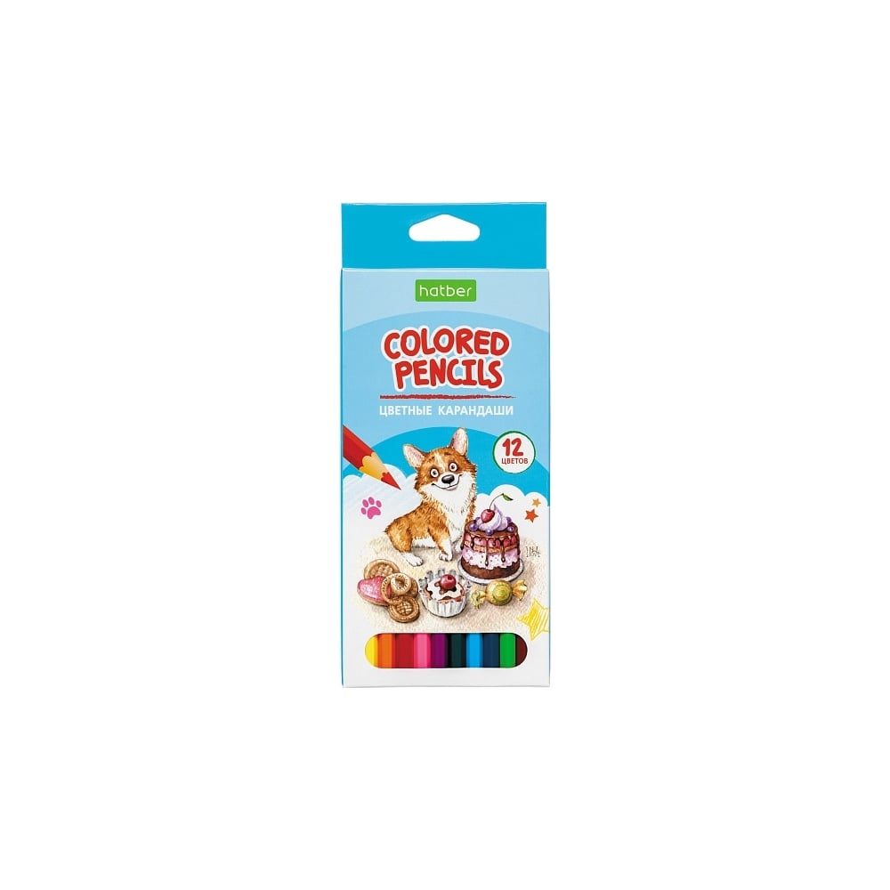 Изображение товара Цветные карандаши Hatber ECO 12 цв., Pets story 066253