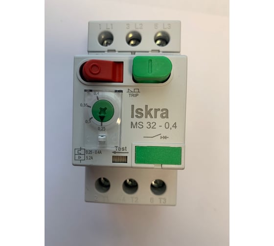 Изображение товара Автомат защиты двигателя iskra MS32-0.4 УТ-00025349