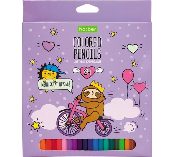 Изображение товара Цветные карандаши Hatber ECO 24 цв., Мечтатели 066777