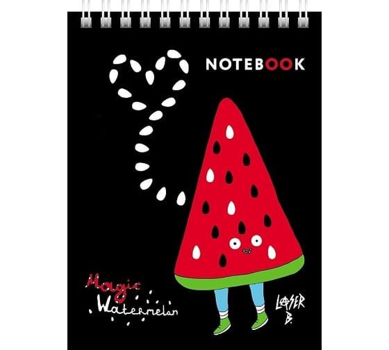 Изображение товара Блокнот Hatber Лазер Би 40 л, А6, клетка, обложка мелованный картон, УФ-лак, 96 шт в упаковке 077215