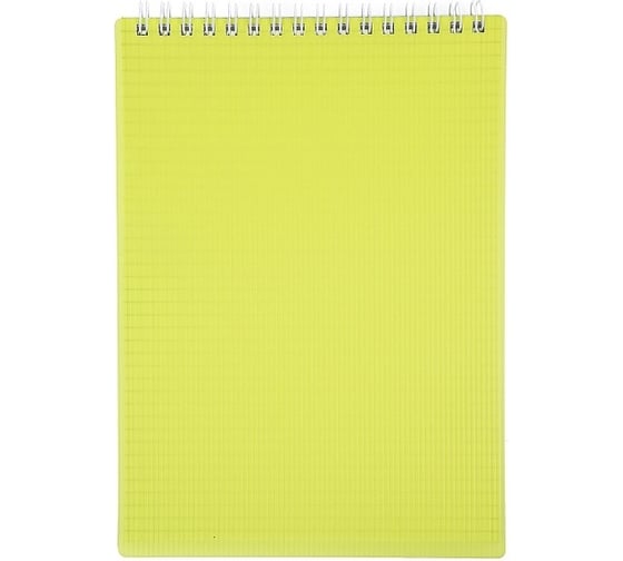 Изображение товара Блокнот Hatber LINE NEON 80 л, А5, клетка, желтый, 56 шт в упаковке 081271