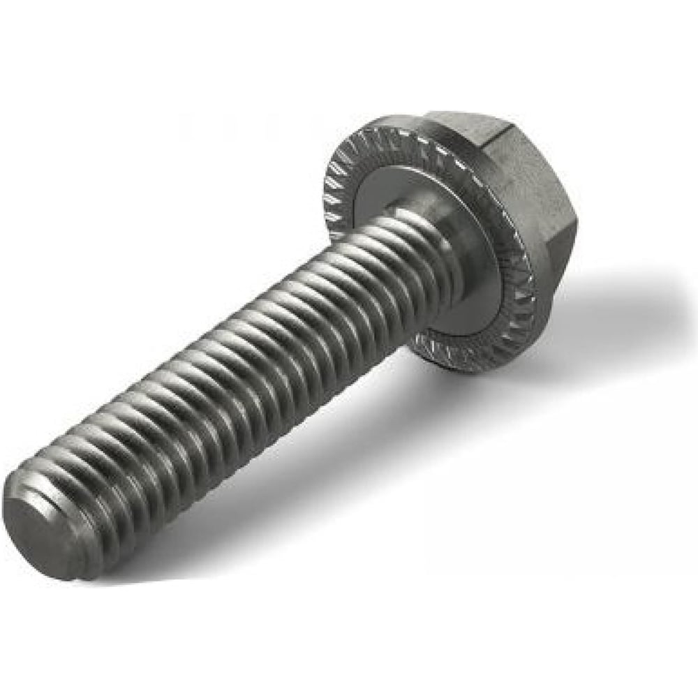 Изображение товара Болт с фланцем ЦКИ DIN 6921 М8x16 рифленый класс прочности 10.9, 25 шт