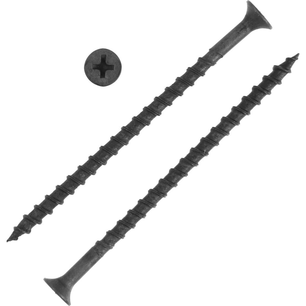 Изображение товара Саморез ТУНДРА 4.2x76 мм PREMIUM, фосфатированный, потайной