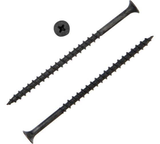 Изображение товара Саморез ТУНДРА 4.2x89/90 мм/ PREMIUM, потай, крупная резьба, шлиц PH, фосфатированный, 1 кг 5470699