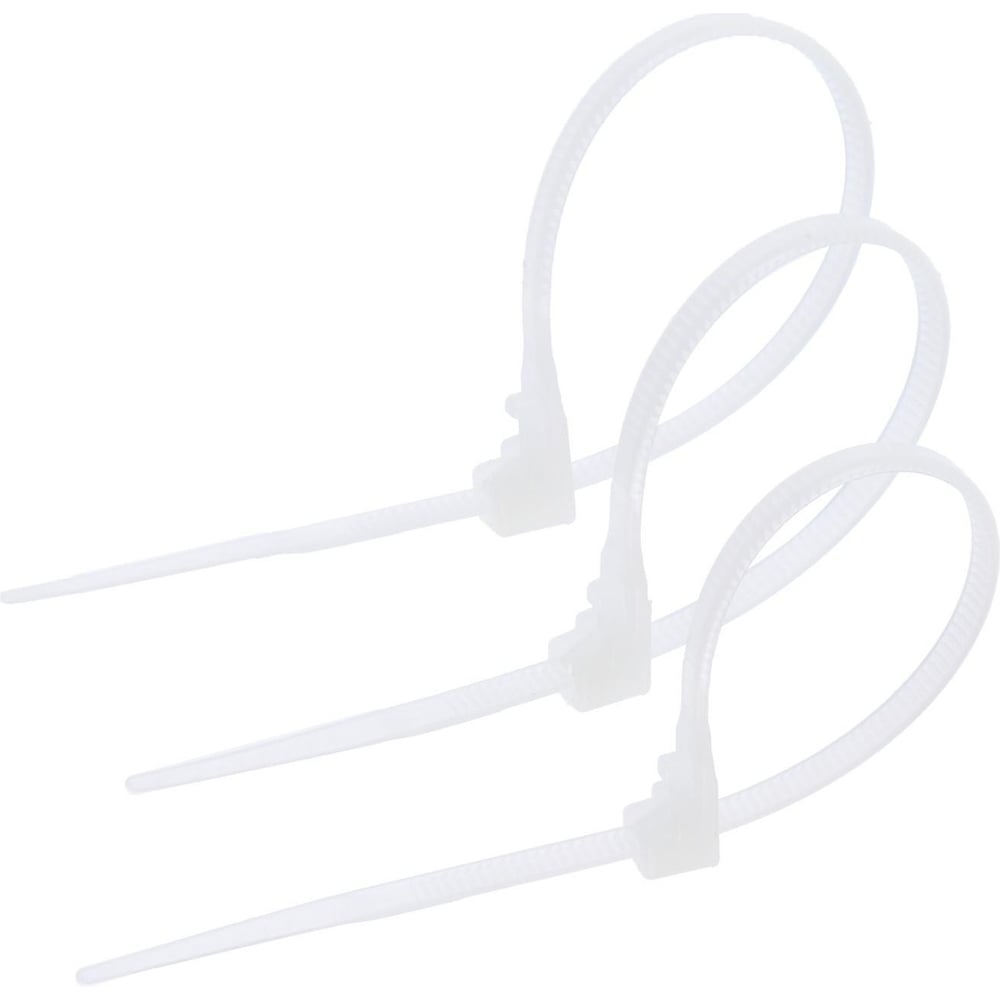 Изображение товара Нейлоновый многоразовый хомут ТУНДРА krep 3.6x150 мм белый 50 шт